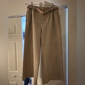 Maje checked/plaid pants fit like size 4
